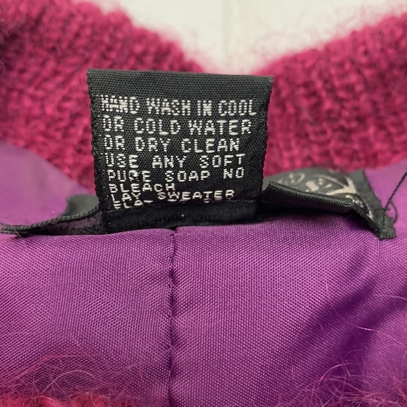 Vintage 90’s vibe purple button front sweater XL - Picture 6 of 10